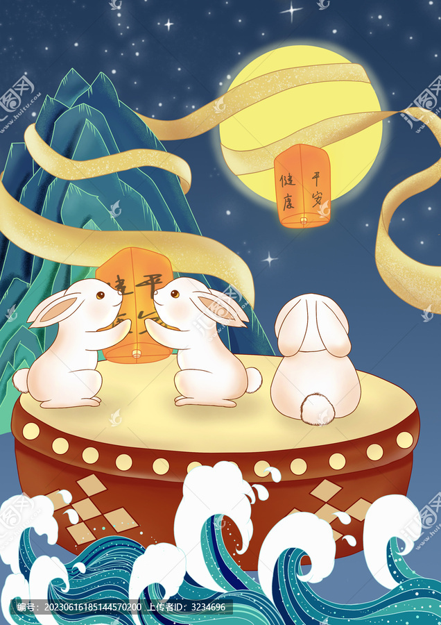 中秋國風(fēng)插畫