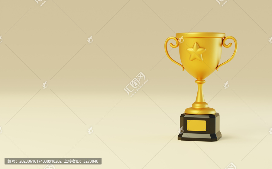 冠軍獎杯獎勵獲獎光榮杯3D