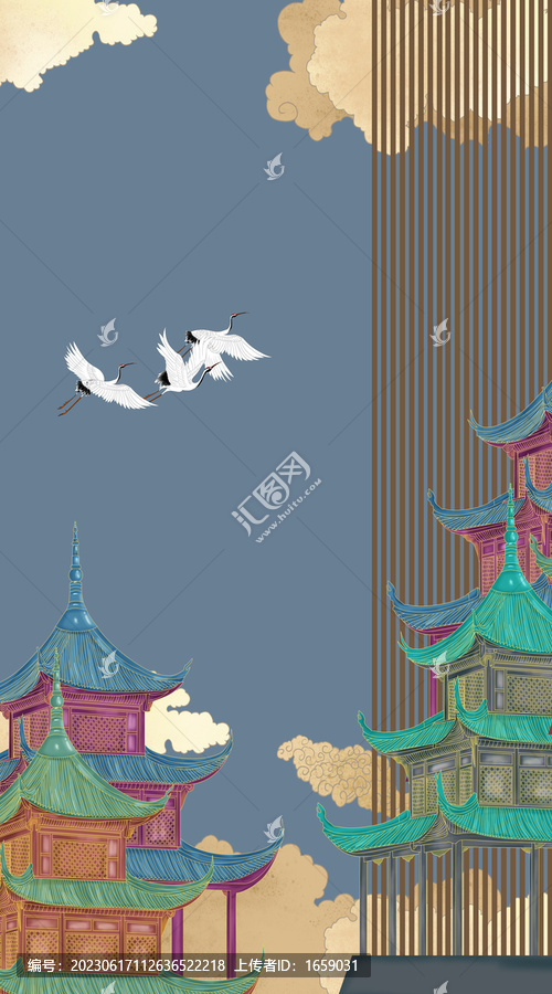 酒店?yáng)鸥耖w樓仙鶴