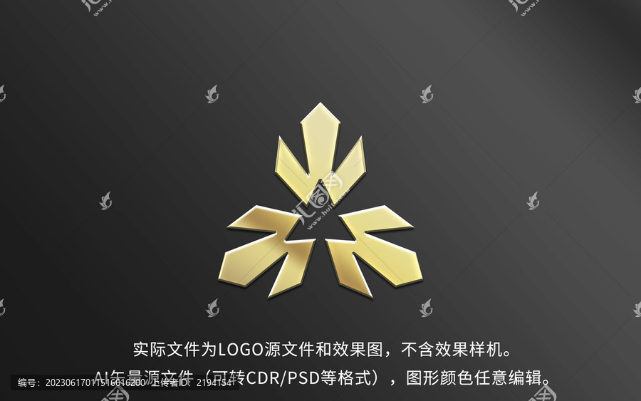字母WM箭頭LOGO標(biāo)志設(shè)計