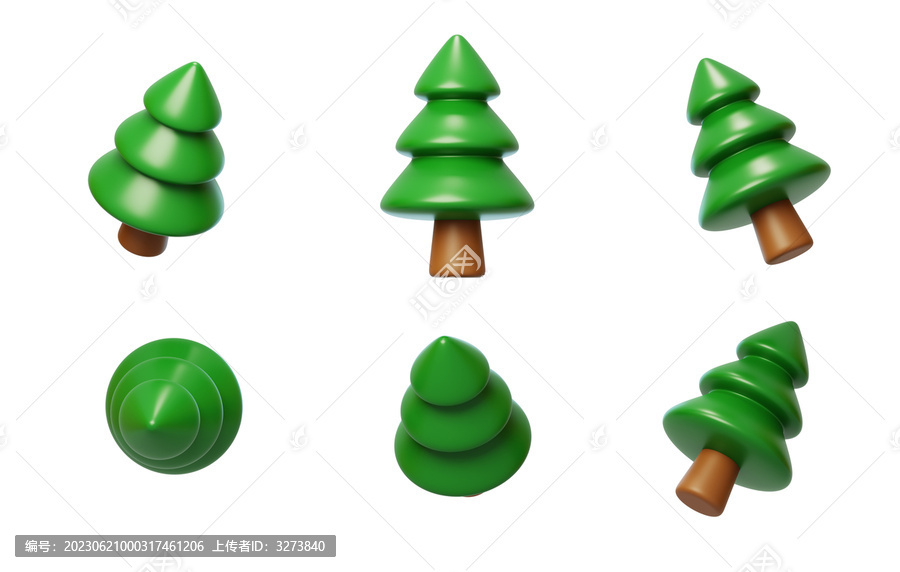 美化園藝綠化植物清新樹木3D