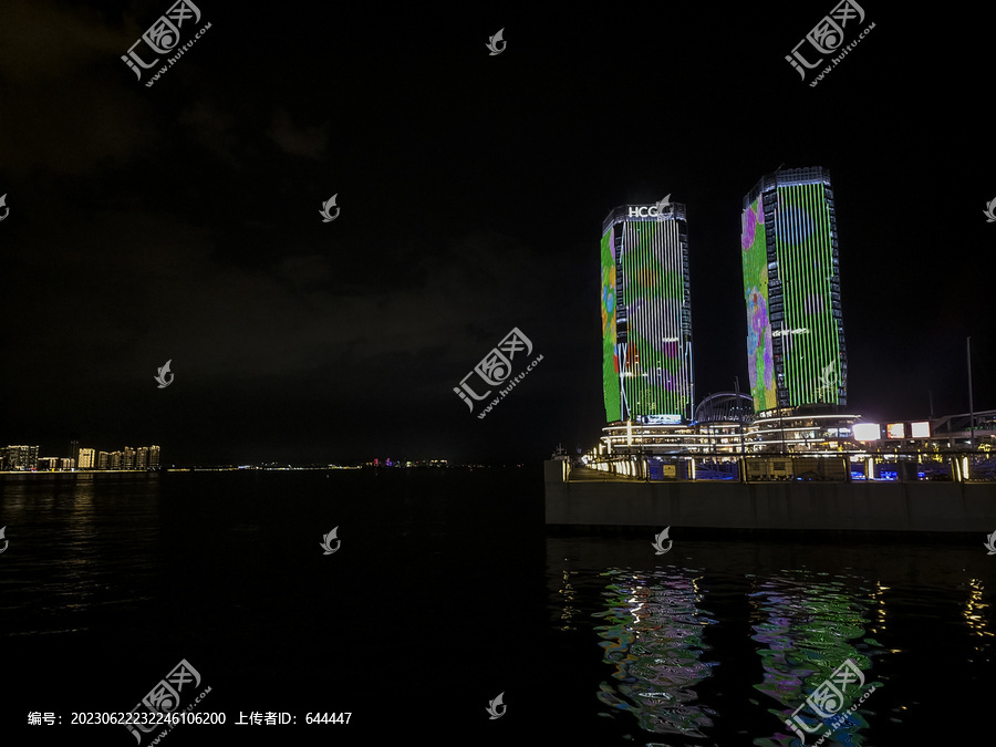 海口市海口湾广场夜景