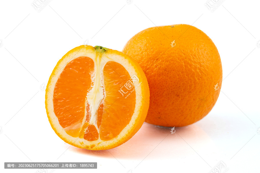 切开的脐橙