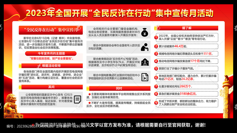 全民反詐在行動集中宣傳月