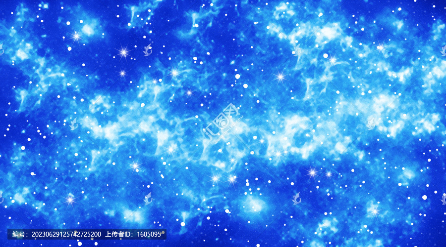 藍色星空星云