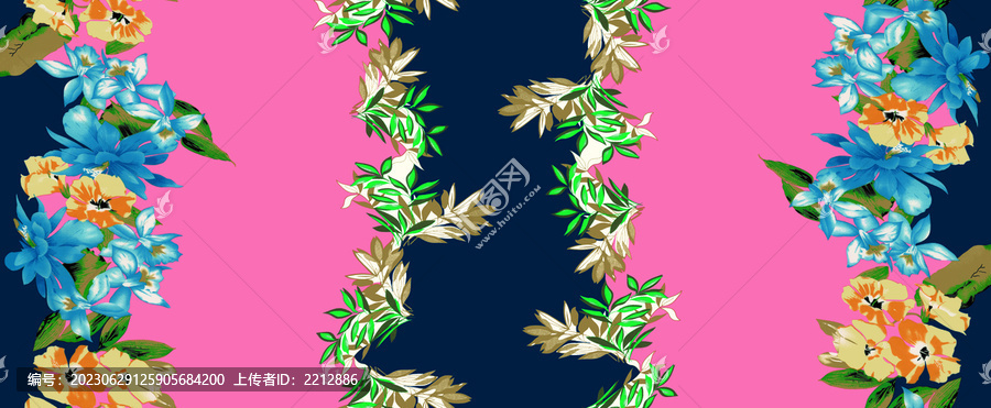 雙邊花粉色