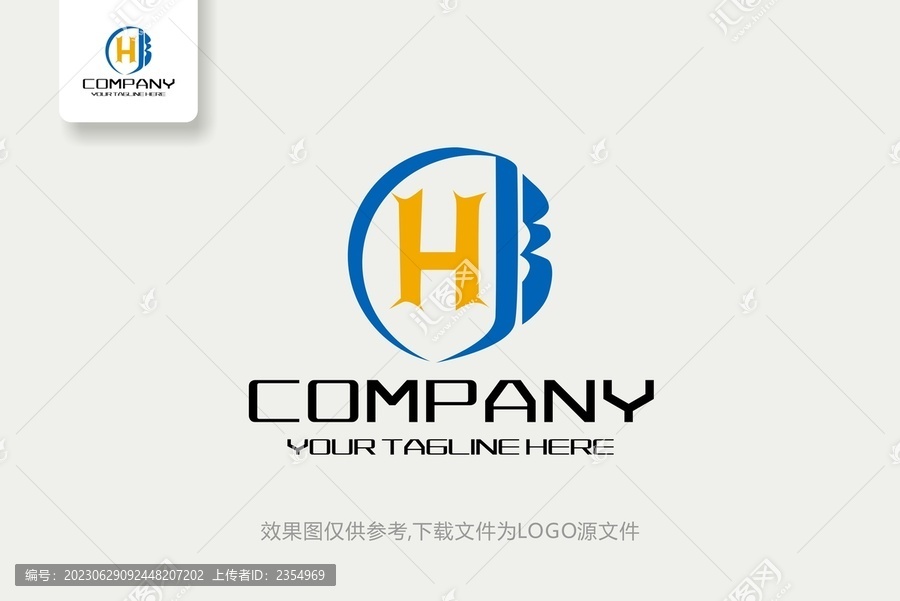 HB字母标志时尚创意logo