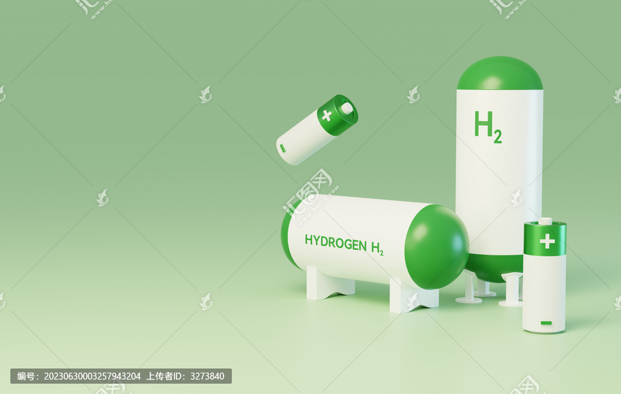新能源綠能環(huán)保可持續(xù)氫能3D