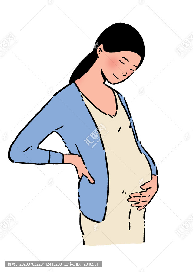 母亲节怀孕医疗健康宣传素材