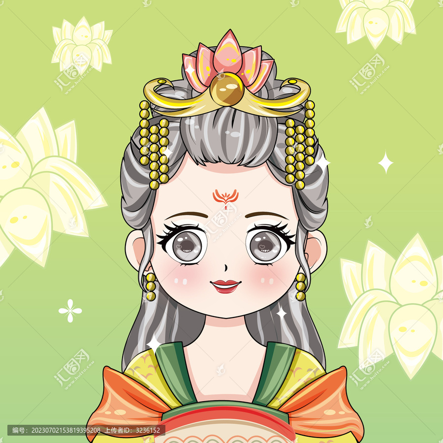 古裝女孩插畫