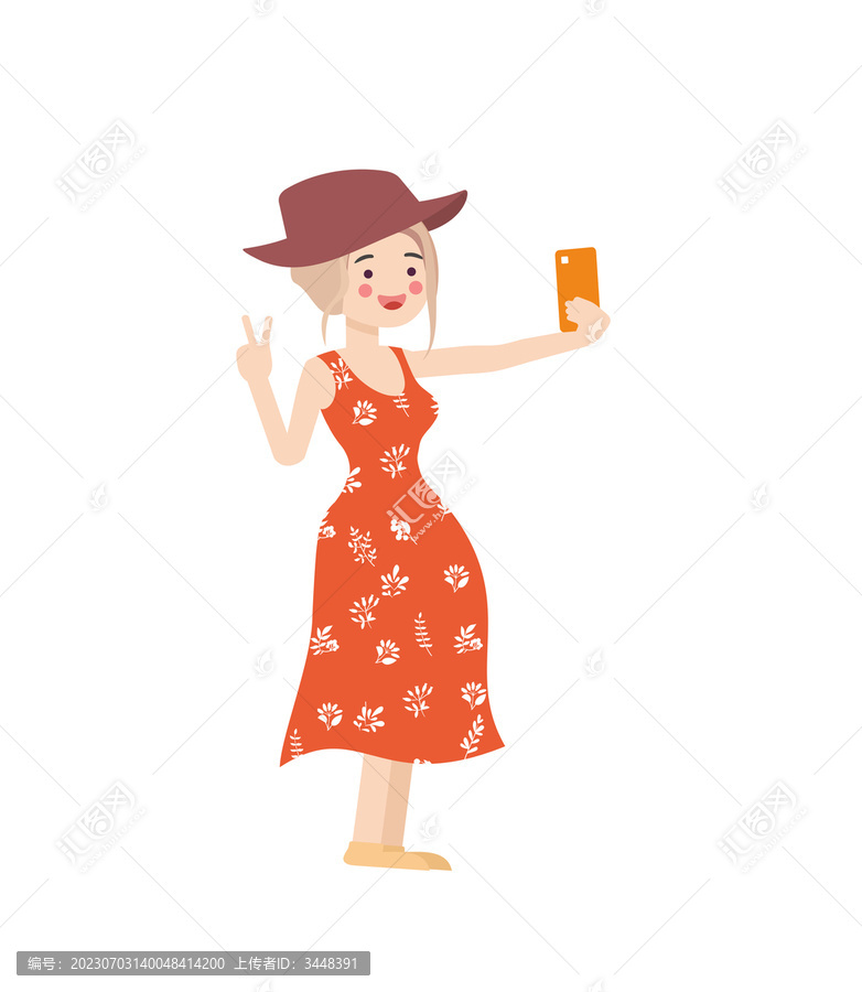 夏季自拍女孩