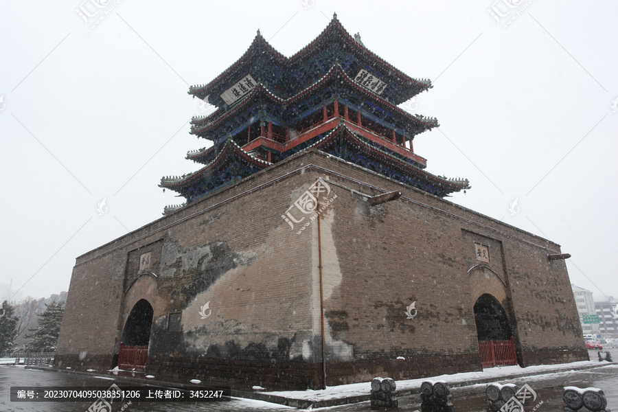 古城雪景