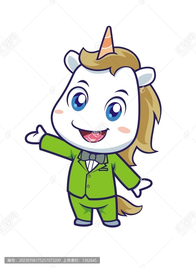 卡通可愛(ài)小獨(dú)角獸
