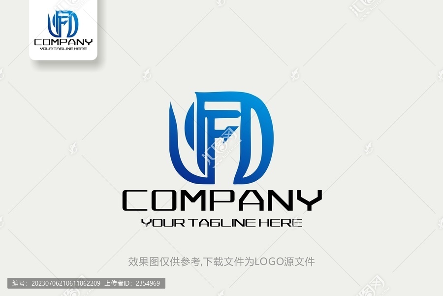 FD标志FD字母logo