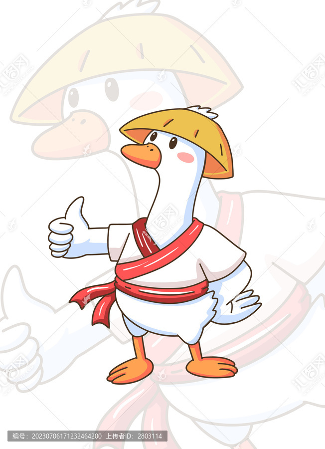 鵝插畫(huà)手繪卡通