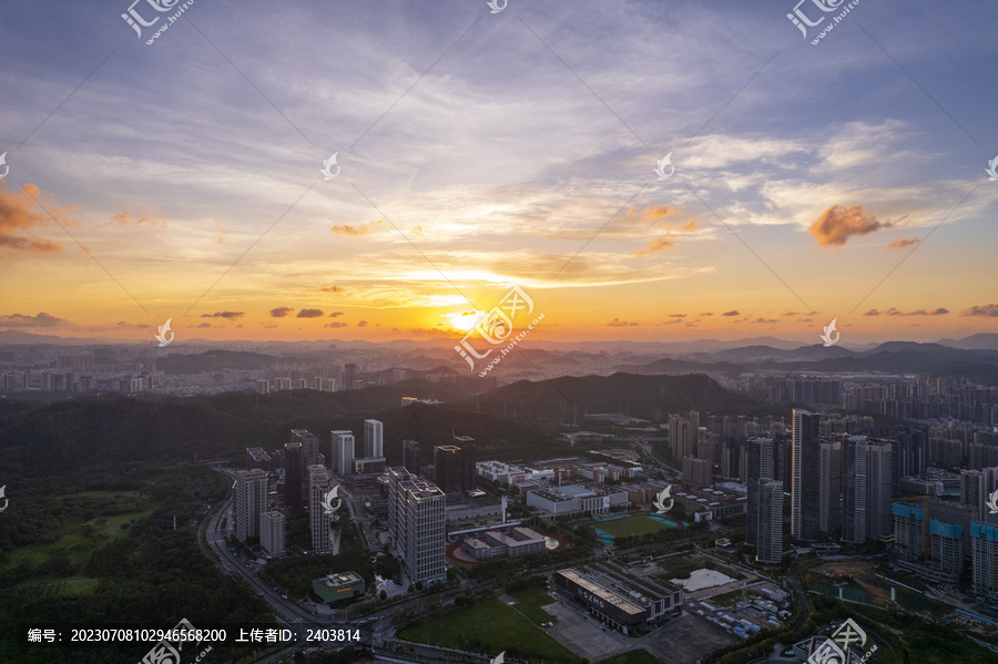 城市风光深圳龙岗高楼东莞凤岗