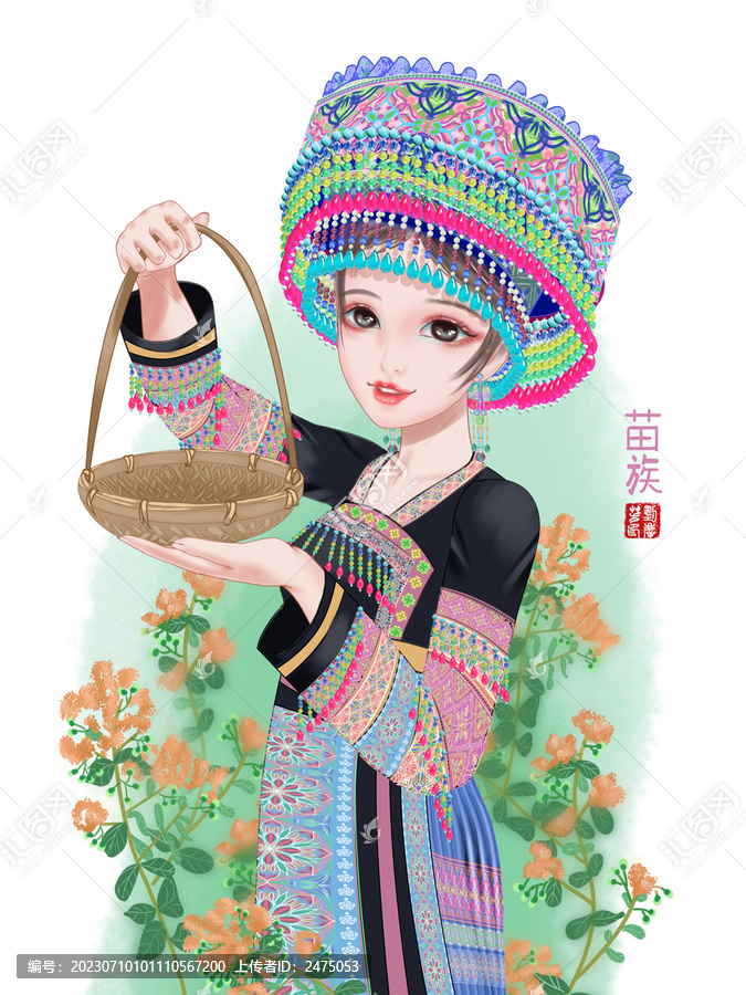 西部苗族姑娘