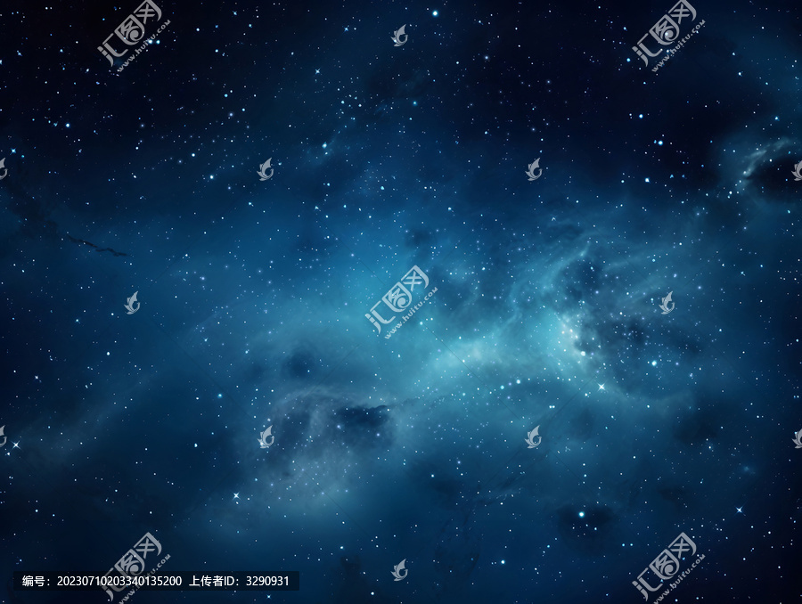 藍(lán)色星空宇宙背景