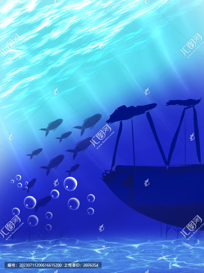 蔚藍色的大海