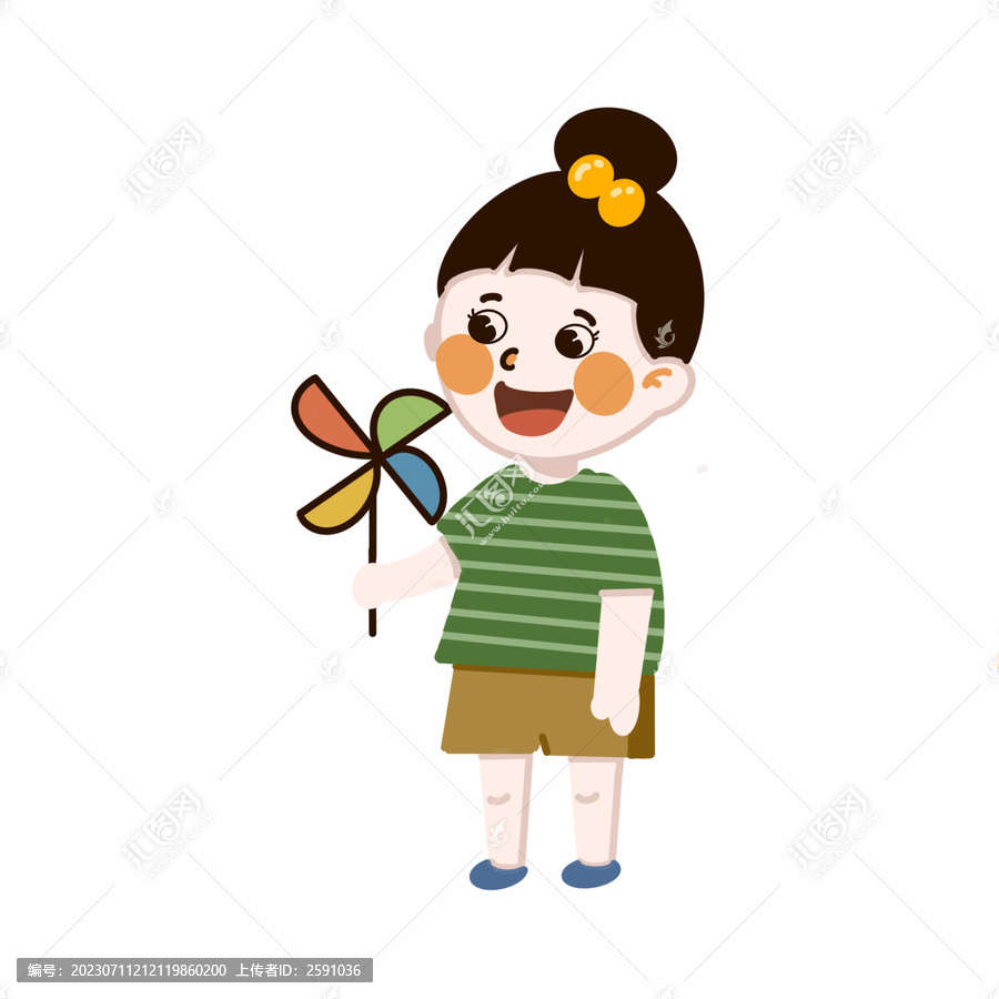 女孩風(fēng)車