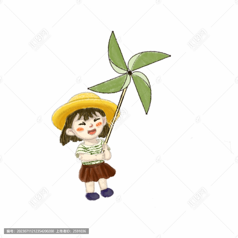 女孩風(fēng)車