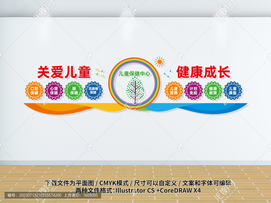 兒童保健中心文化墻