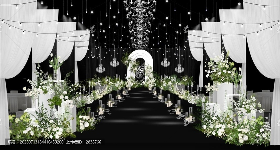 韓式白綠婚禮