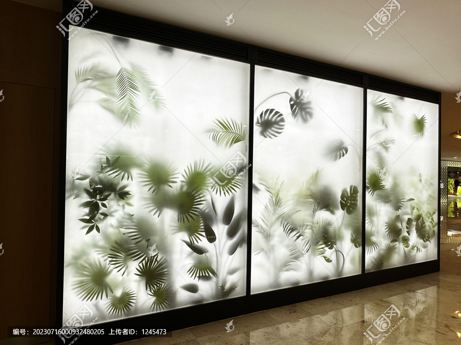 绿植玻璃墙