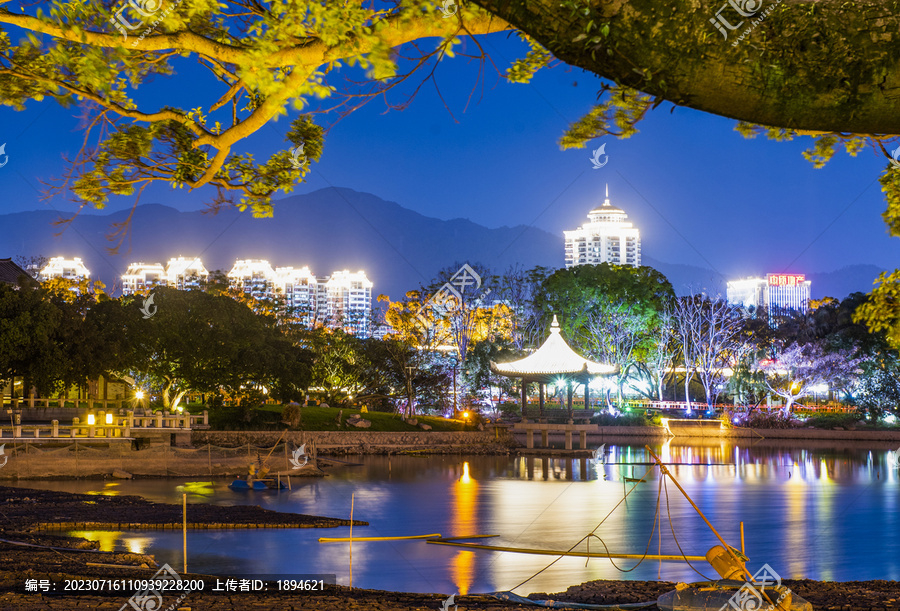 温州江心屿夜景