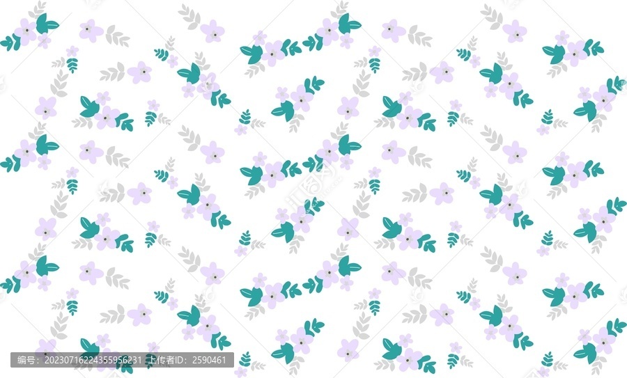 紫色碎花