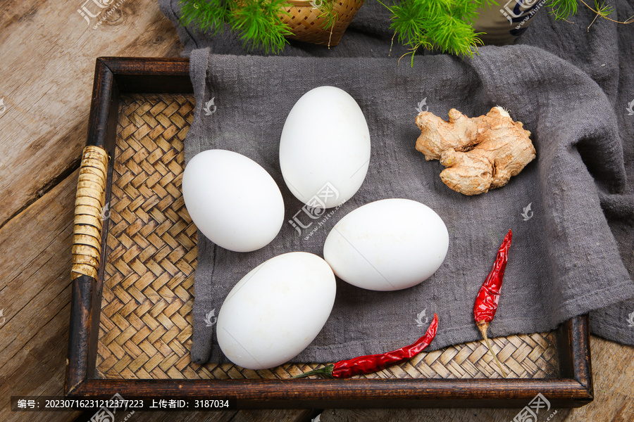 营养健康的鹅蛋