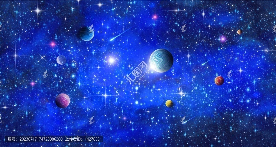 藍(lán)色星空背景