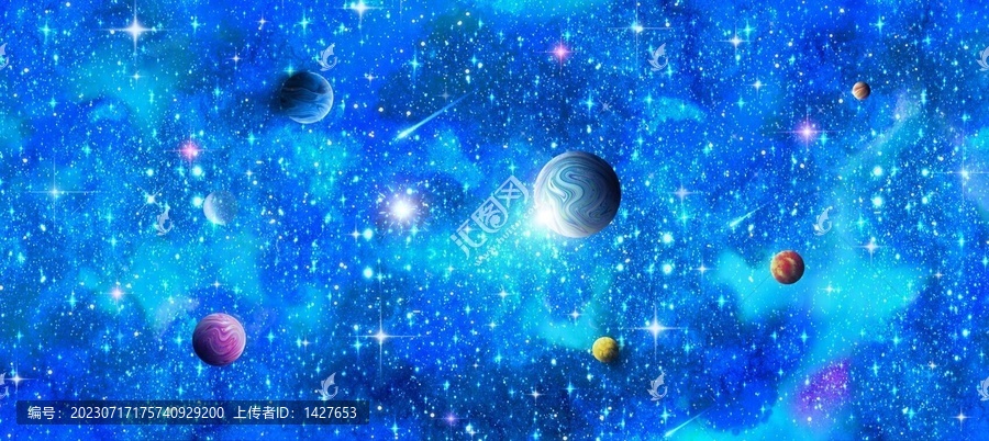 藍(lán)色星空背景