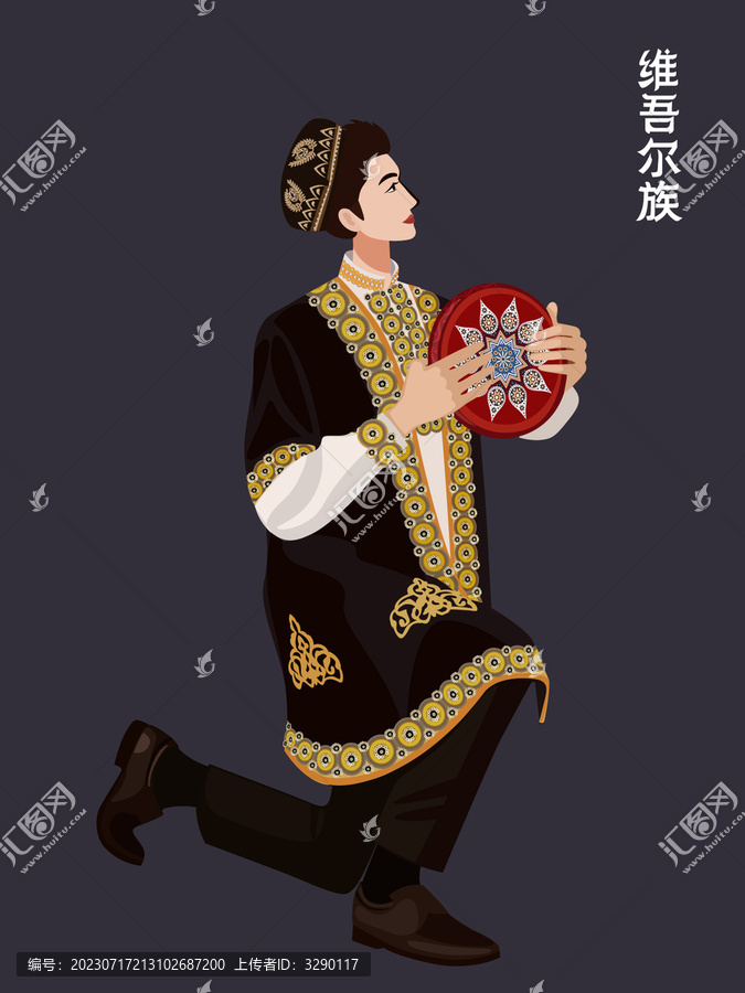 新疆維吾爾族男孩
