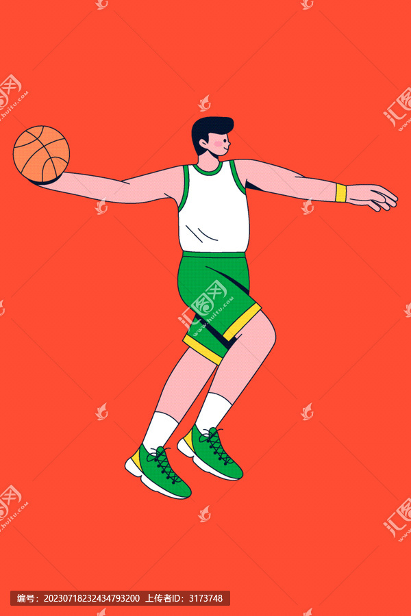 籃球體育運(yùn)動(dòng)會(huì)比賽插畫