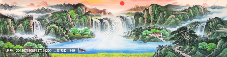 聚寶盆風(fēng)水畫