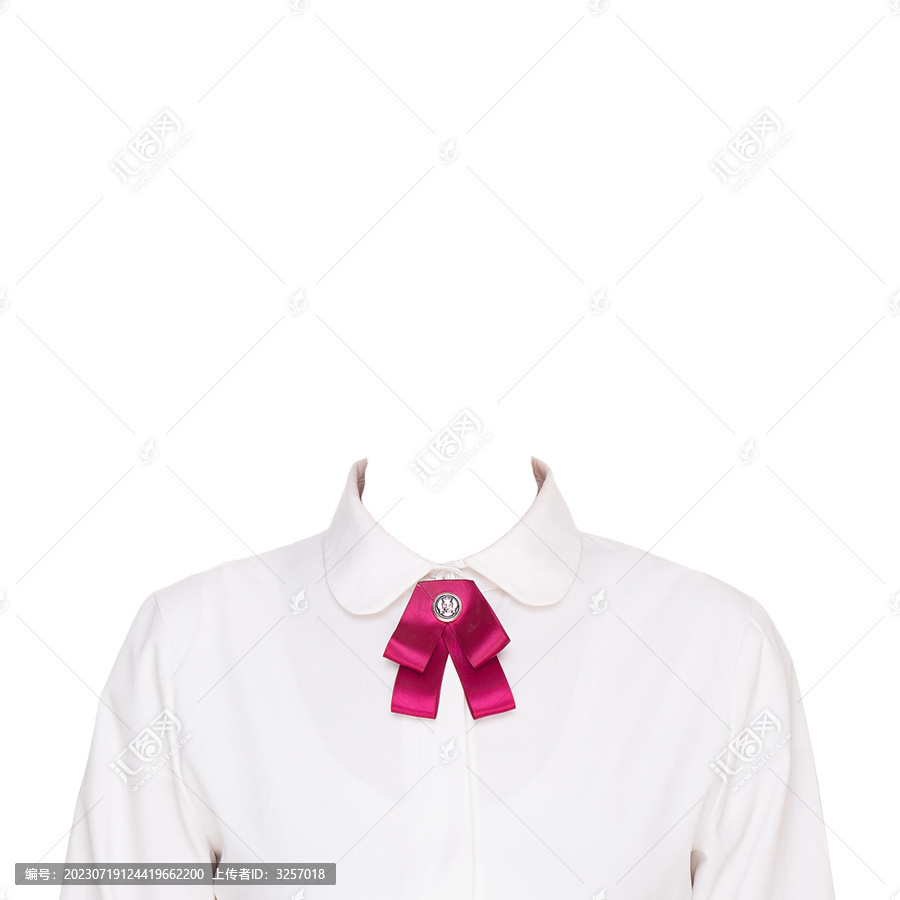女士白襯衫領(lǐng)結(jié)