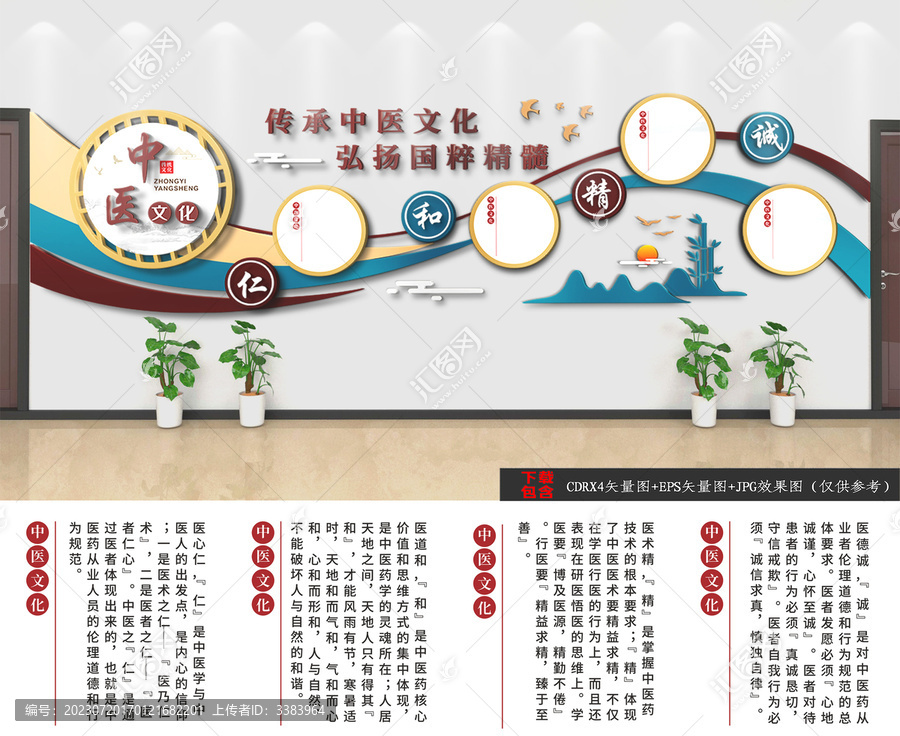 中醫樓道文化墻