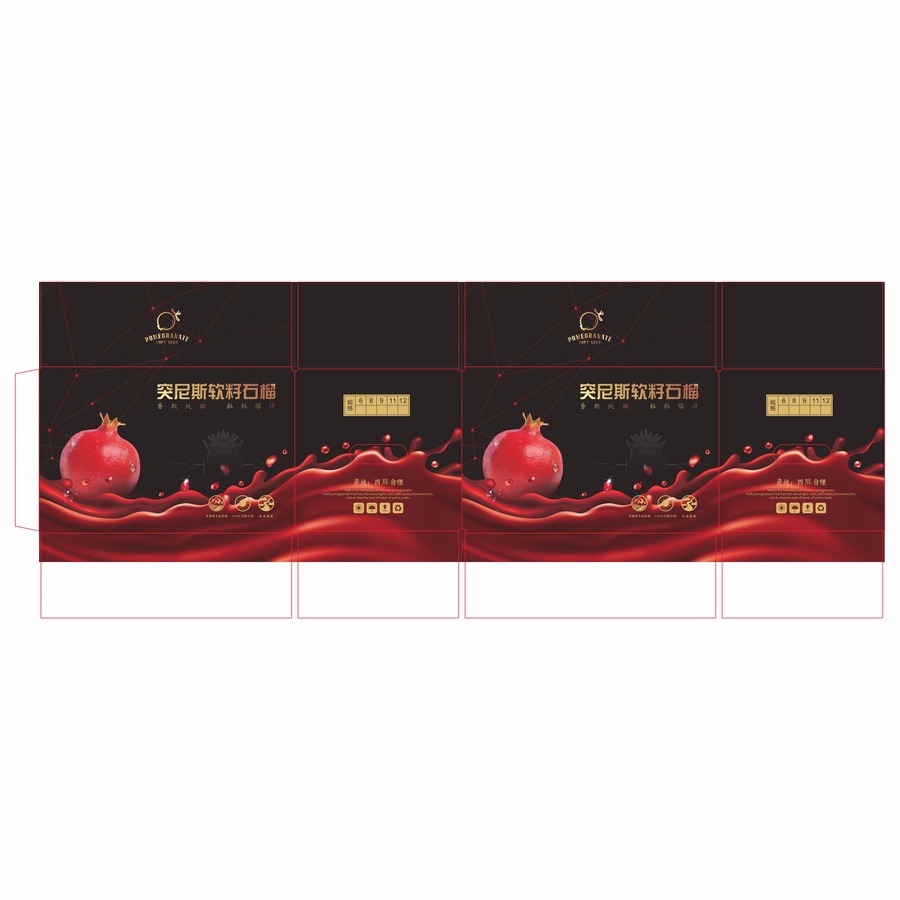 石榴黑紅大箱設(shè)計(jì)
