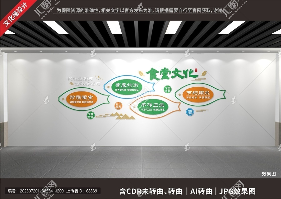 食堂文化墻