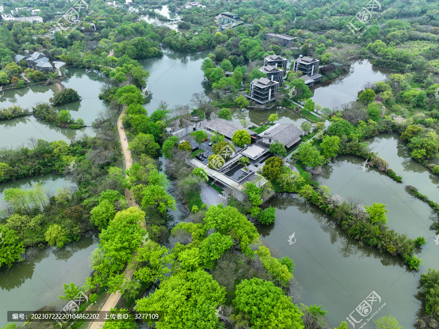 杭州西溪湿地航拍