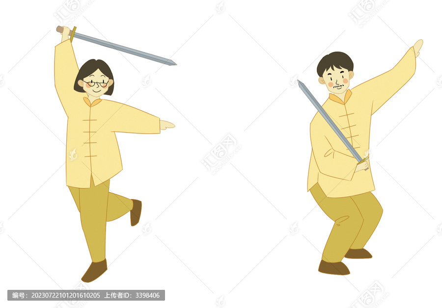 太極劍人物素材