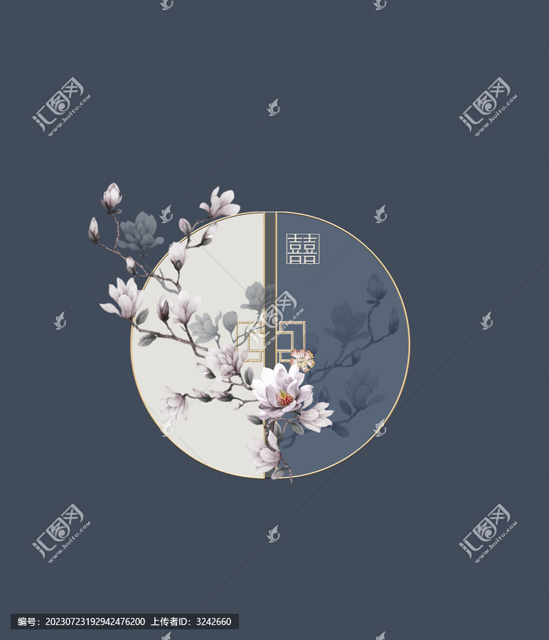 中式花卉
