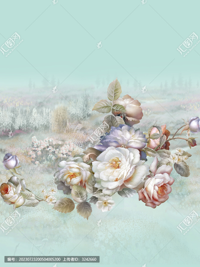 油畫花卉