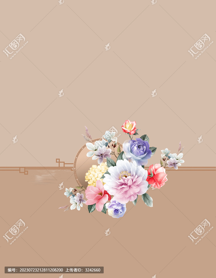 時(shí)尚牡丹花