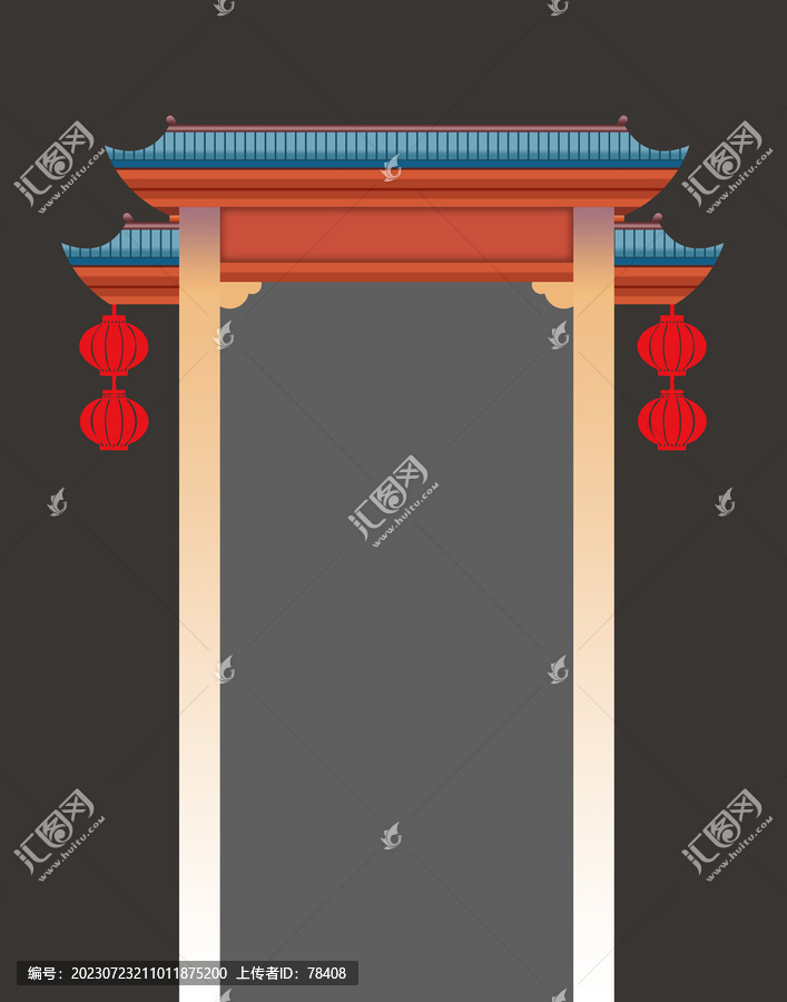 仿古門樓