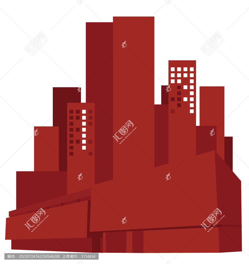 城市剪影圖