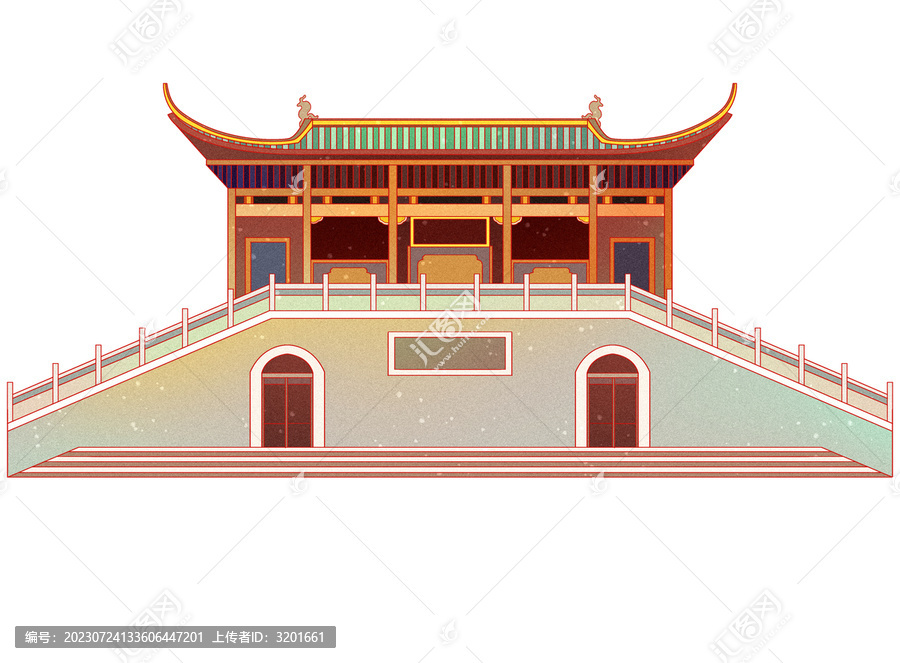 國潮古代建筑合肥明教寺