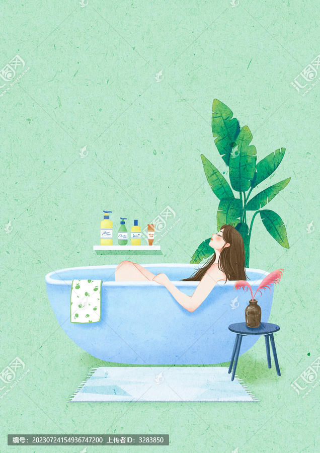 一個人的生活沐浴時間