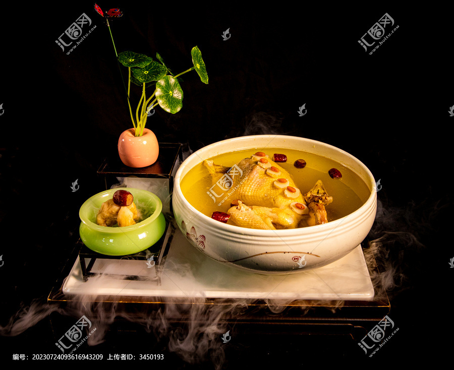 黄精煨土鸡汤